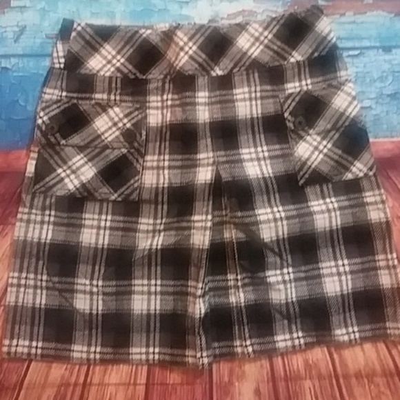 Ann Taylor Loft  Y2K Preppy Black White Skirt Size 4 - Picture 5 of 8